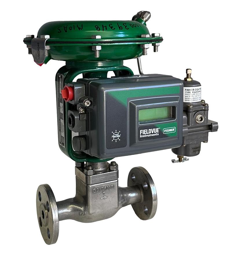 Used NEW FISHER 32.24588SVF / DVC2000 FIELDVUE PNEUMATIC ACTUATOR HART 1/2'' 30VDC