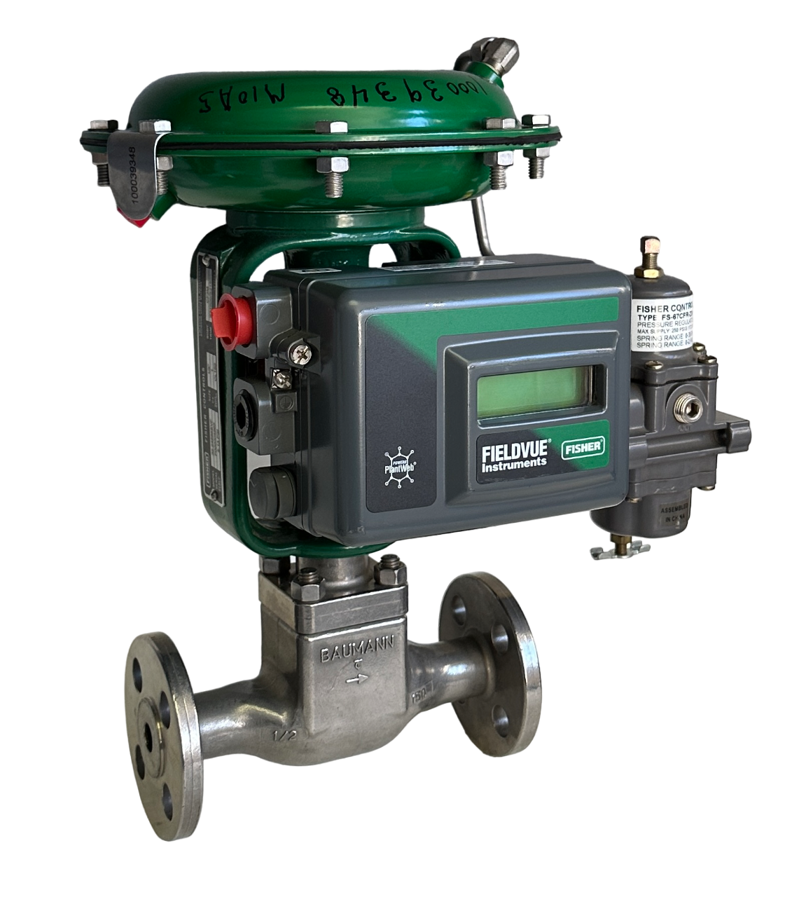 Used NEW FISHER 32.24588SVF / DVC2000 FIELDVUE PNEUMATIC ACTUATOR HART 1/2'' 30VDC