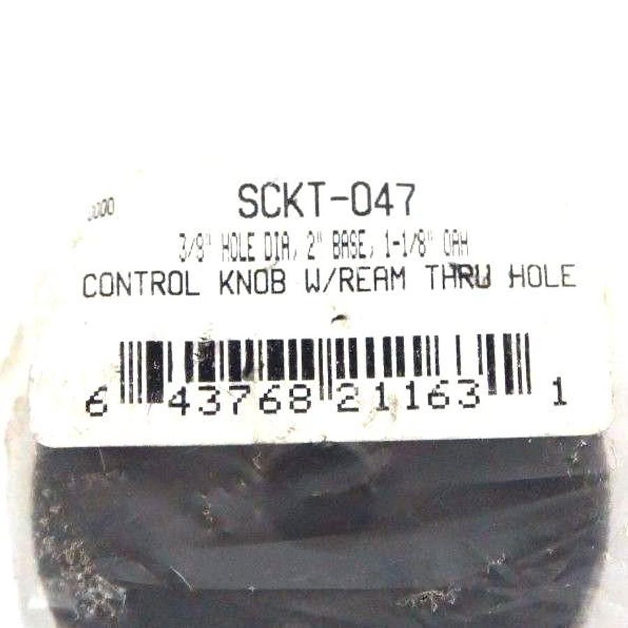 LOT OF 2 KNURLED CONTROL KNOB W/ REAM THRU HOLE SCKT-047