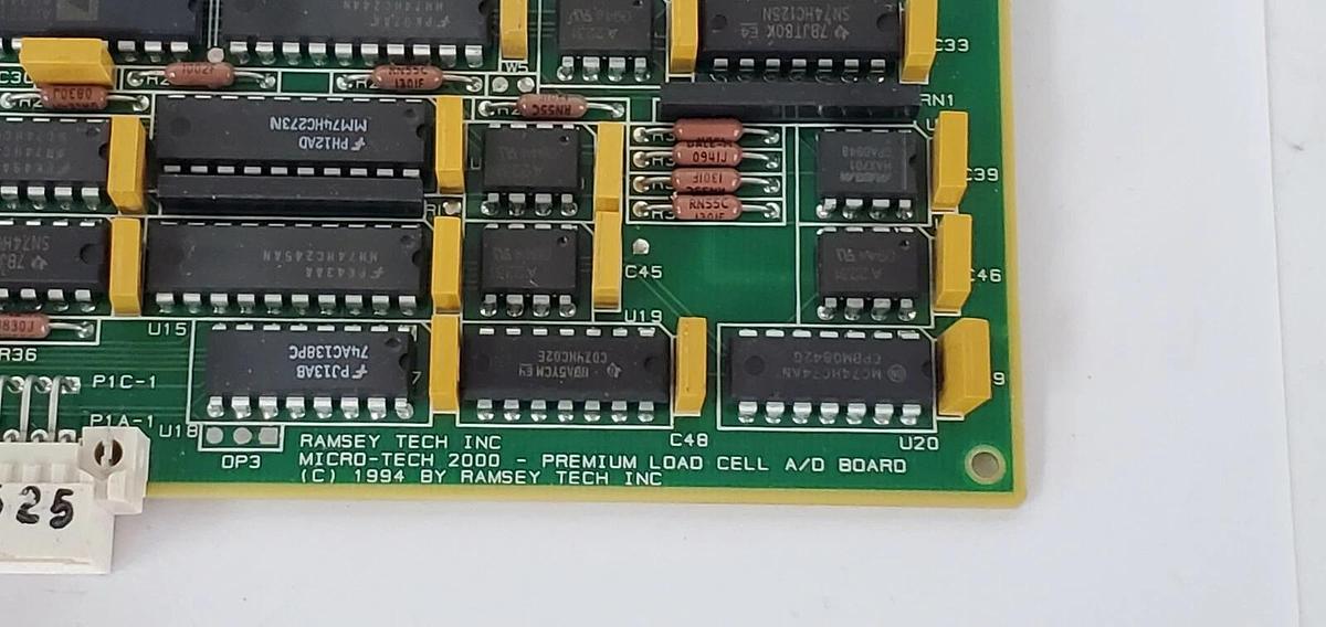 Used RAMSEY MICRO-TECH 2000 04856 PREMIUM LOAD CELL A/D BOARD D07257B-E071 C07257B