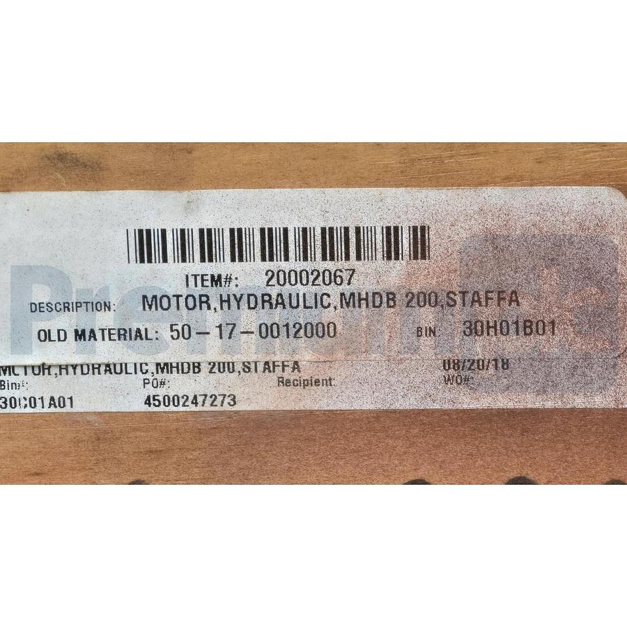 Kawasaki Staffa HMHDB200 S3 HMB Series Displacement Hydraulic Motor ST-16493