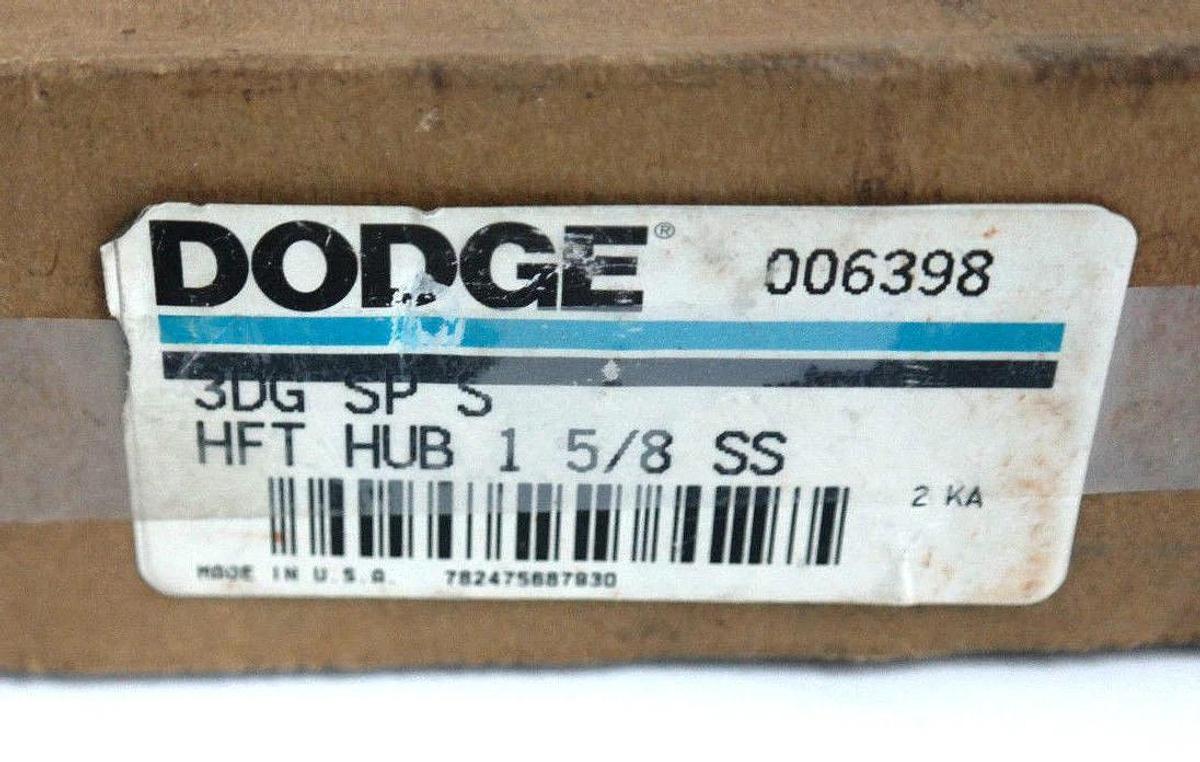 Used NIB DODGE 006398 SHAFT HUB 3DG SP S HFT HUB 1 5/8 SS
