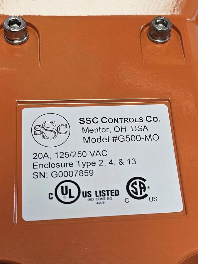 SSC Controls G500-MO Heavy Duty Foot Switch Momentary SPDT Replaces 531-SWH NSMP