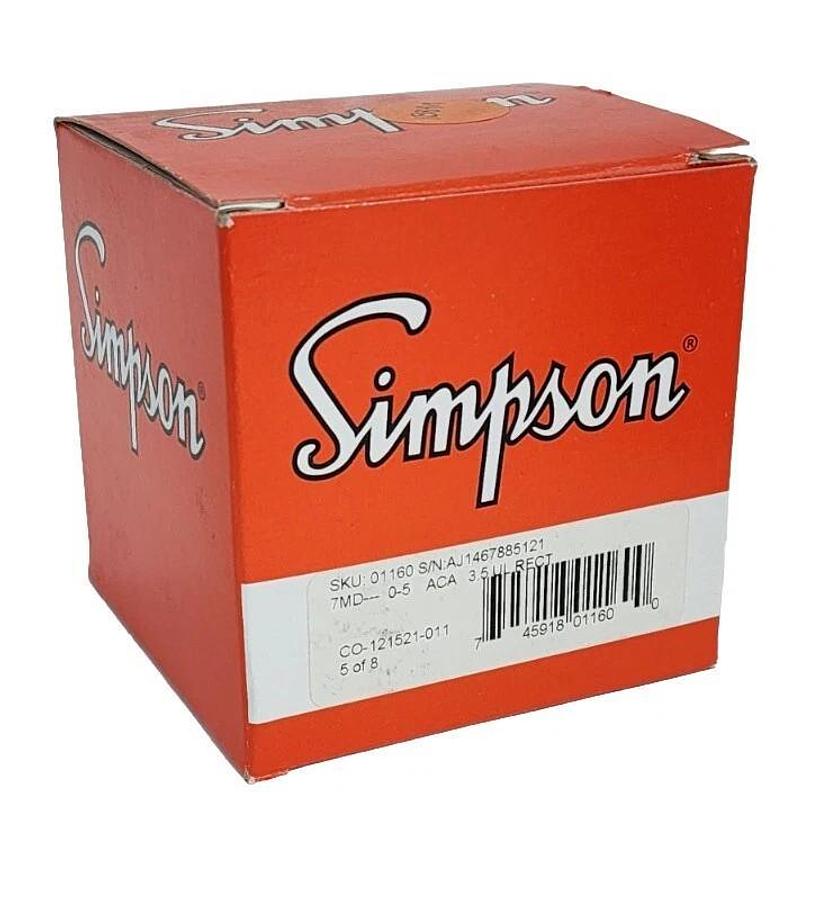 Used NIB SIMPSON TYPE: 57 TIME METER 0-5 AC AMPERS