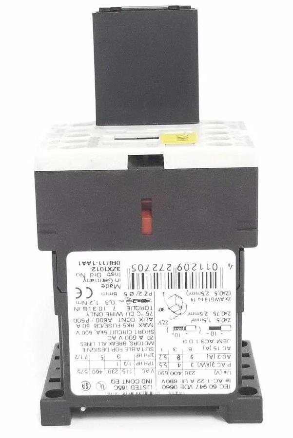 Used SIEMENS 3RT1016-1BB41 CONTACTOR 3ZX1012-0RH11-1AA1