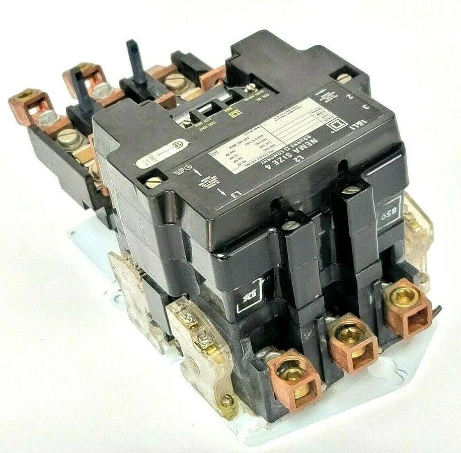 Used USED SQUARE D 8536-SF01S SER. A NEMA SIZE 4 CONTACTOR W/ 120V COIL 31091-400-38