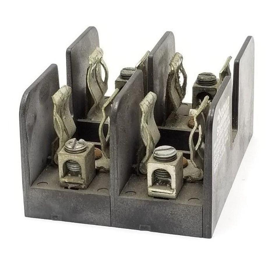 Used GOULD SHAWMUT 60608J FUSE HOLDER, 600V, 60A, 2P