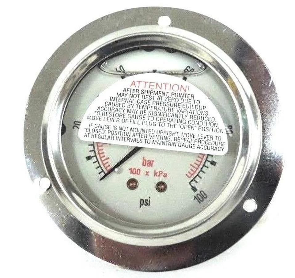 Used NIB GENERIC MPG-1P-100-E PRESSURE GAUGE MPG1P100E