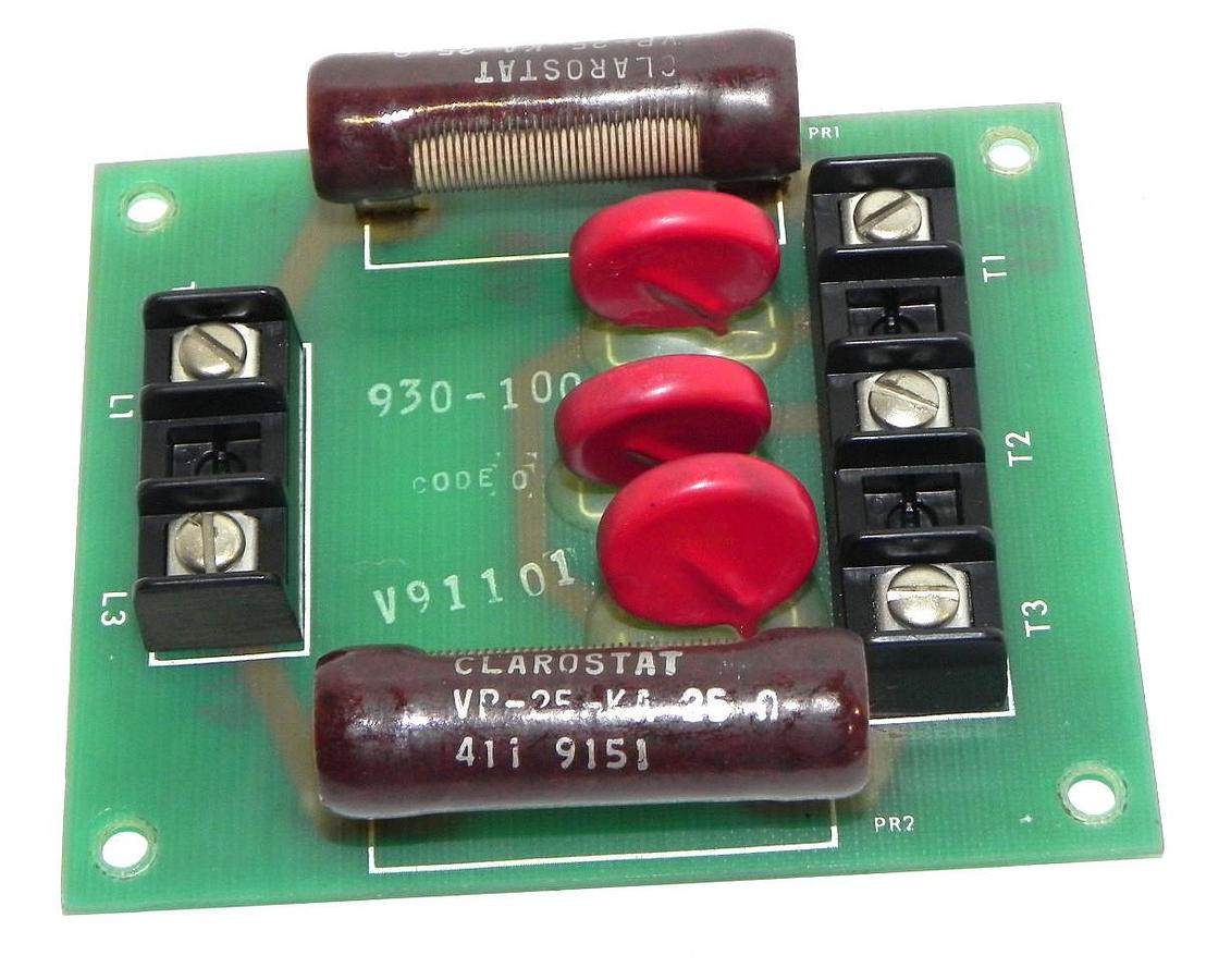 Used VEE ARC 930-100 MOV/RESISTOR PC BOARD 930100, 404-114