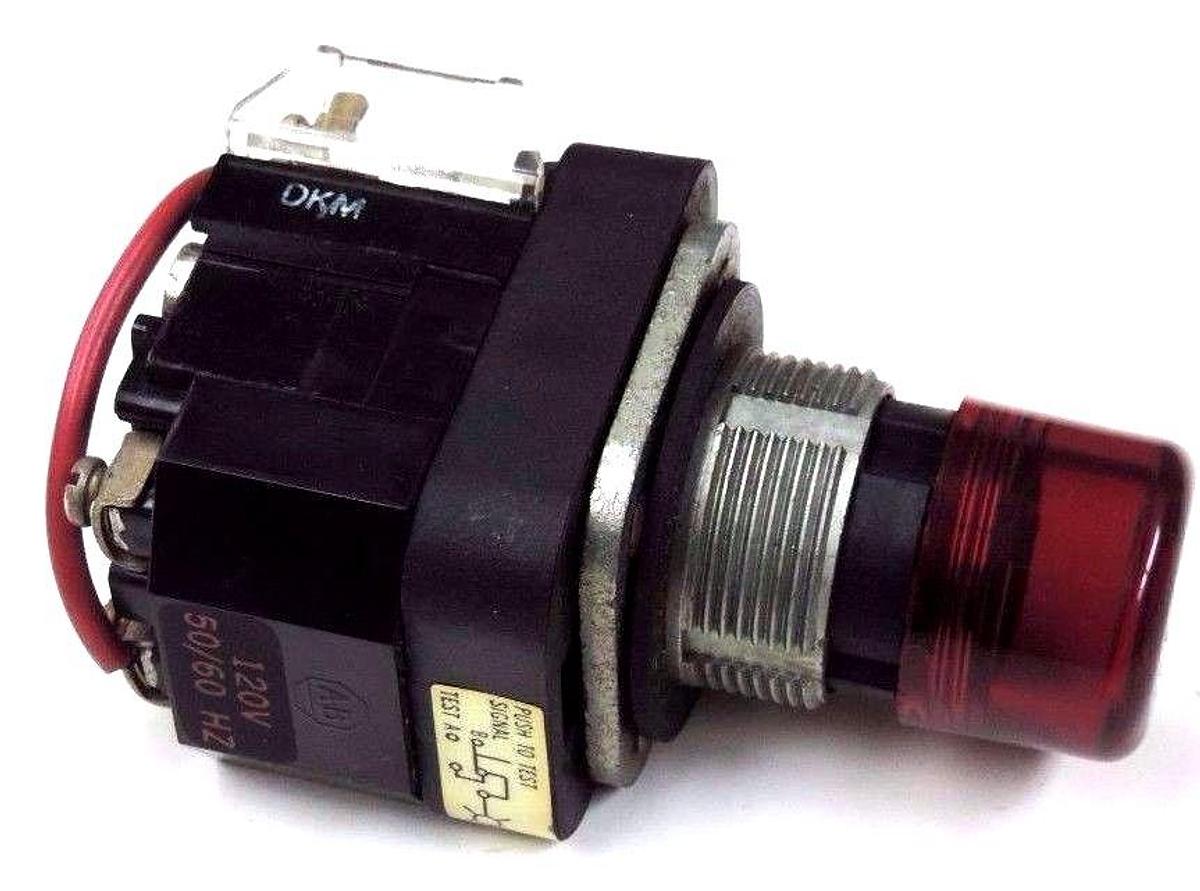Used NIB ALLEN BRADLEY 800T-PT16 PUSHBUTTON 800TPT16 SER. N W/ 800T-XA SER. C CONTACT
