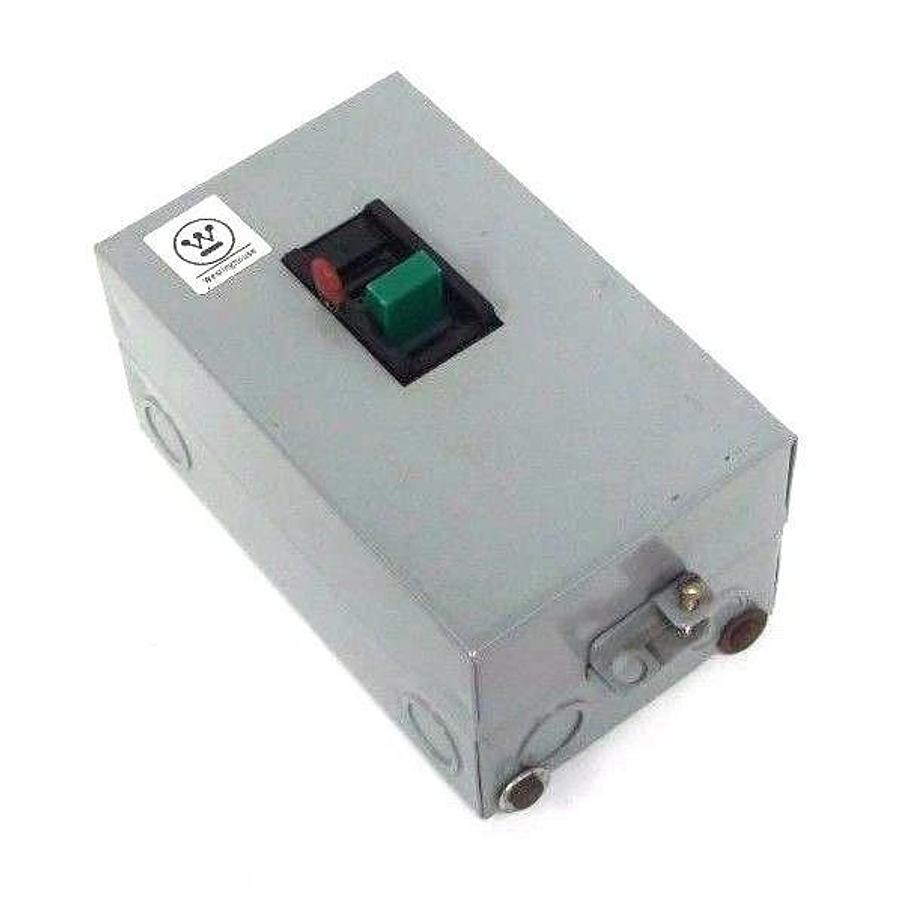 Used WESTINGHOUSE B100M1C MANUAL MOTOR STARTER SIZE M-1 W/ B100S1C ENCLOSURE