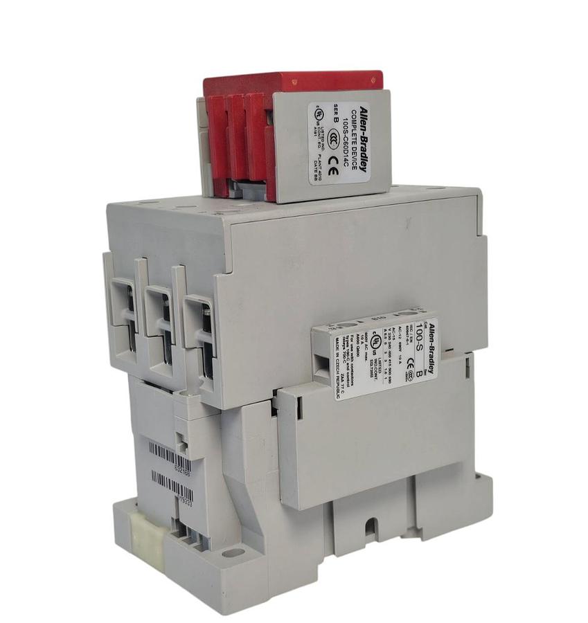 Used NEW ALLEN BRADLEY 100S-C60D14C SER. B SAFETY CONTACTOR 60A 110V 100SC60D14C