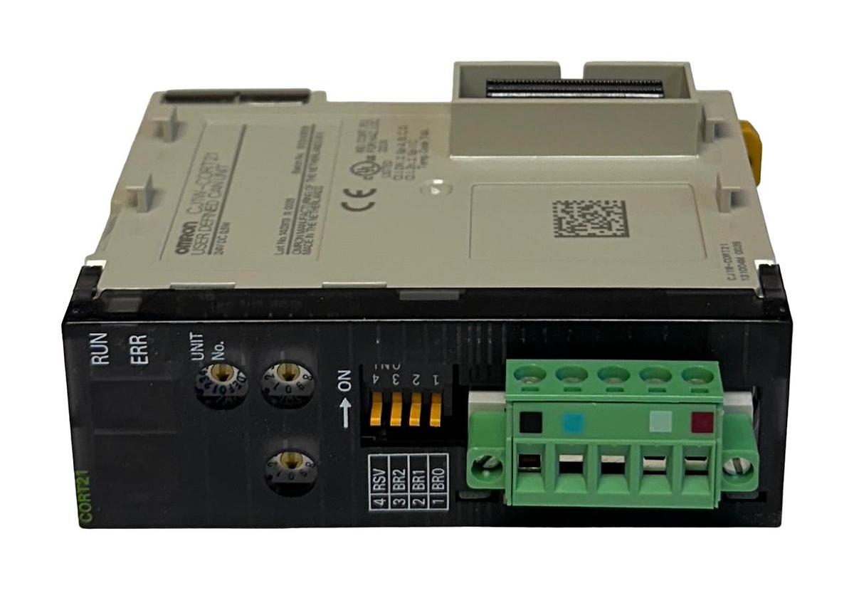 Used OMRON CJ1W-CORT21 / CJ1WCORT21 SYSMAC USER DEFINED CPU CAN UNIT 24VDC 0.5W NSMP