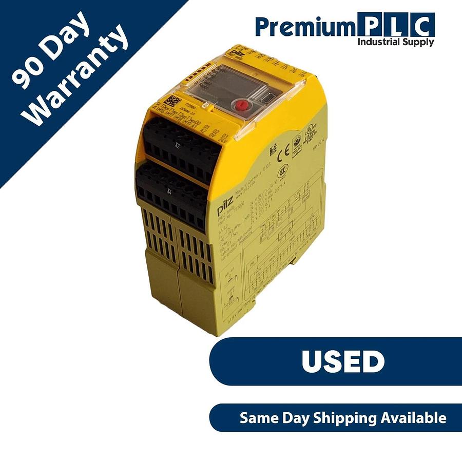 Used USED PILZ PNOZ-MM0P / 772000 SAFETY RELAY 24VDC DIN-RAIL PN0ZMM0P