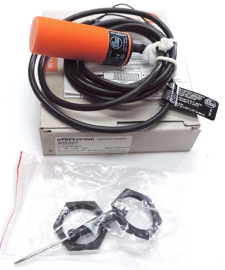 Used NIB IFM EFECTOR KI5207 CAPACITIVE SENSOR KI-3015-FPKG/NI
