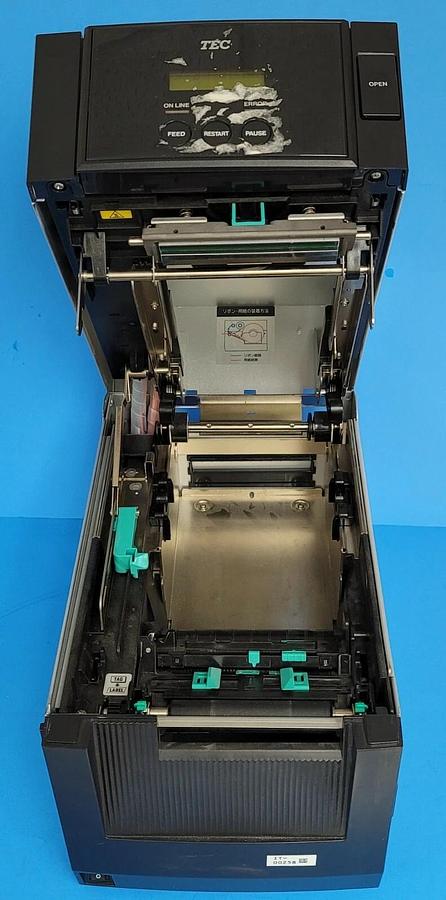Used TEC B-SA4TM-TS15-R DESKTOP THERMAL PRINTER BSA4TMTS15R AC100V 2.1A