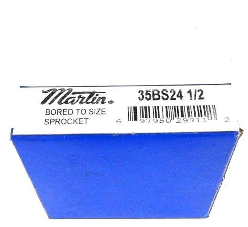 Used NIB MARTIN 35BS24 1/2 SPROCKET 3/8IN PITCH 24TEETH 1/2IN BORE