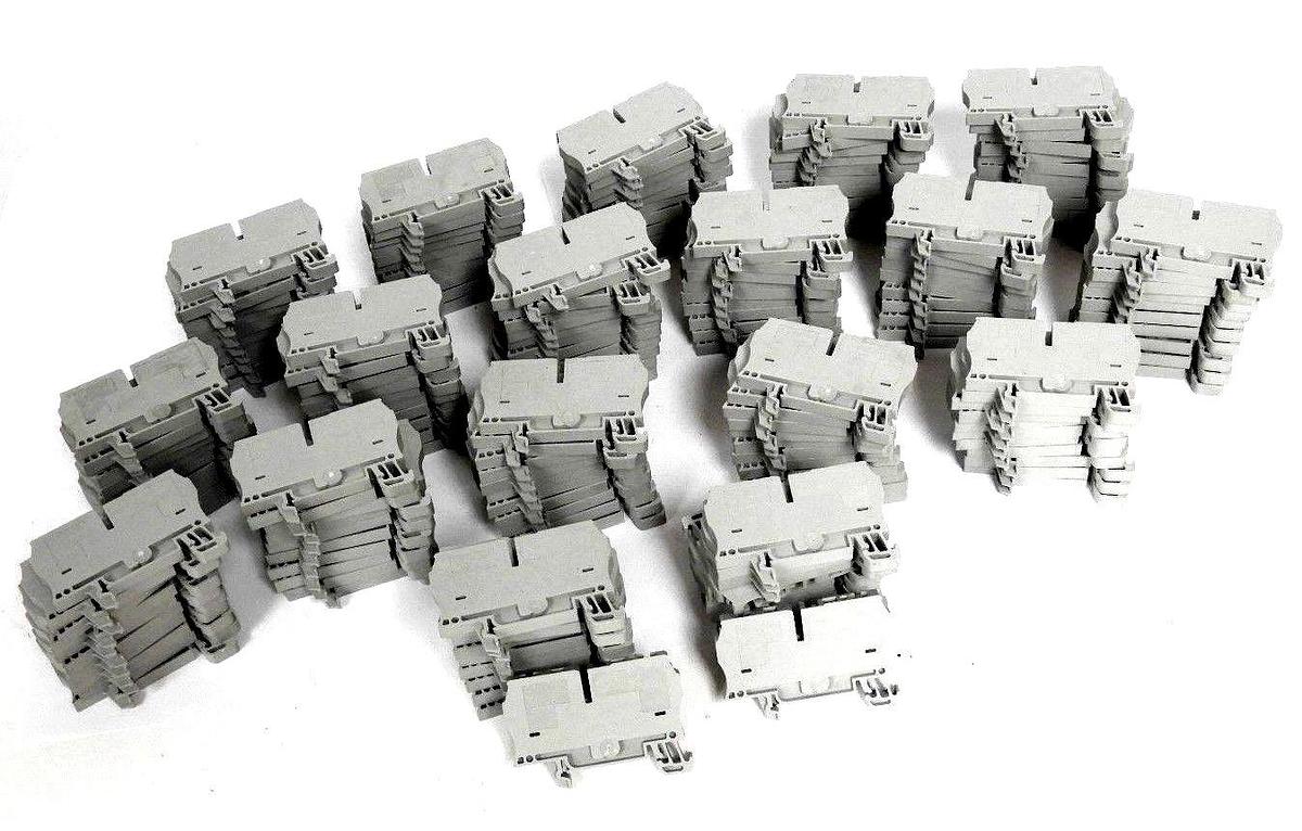 Used LOT OF 182 NEW ALLEN BRADLEY 1492-L4 TERMINAL BLOCKS 1492L4