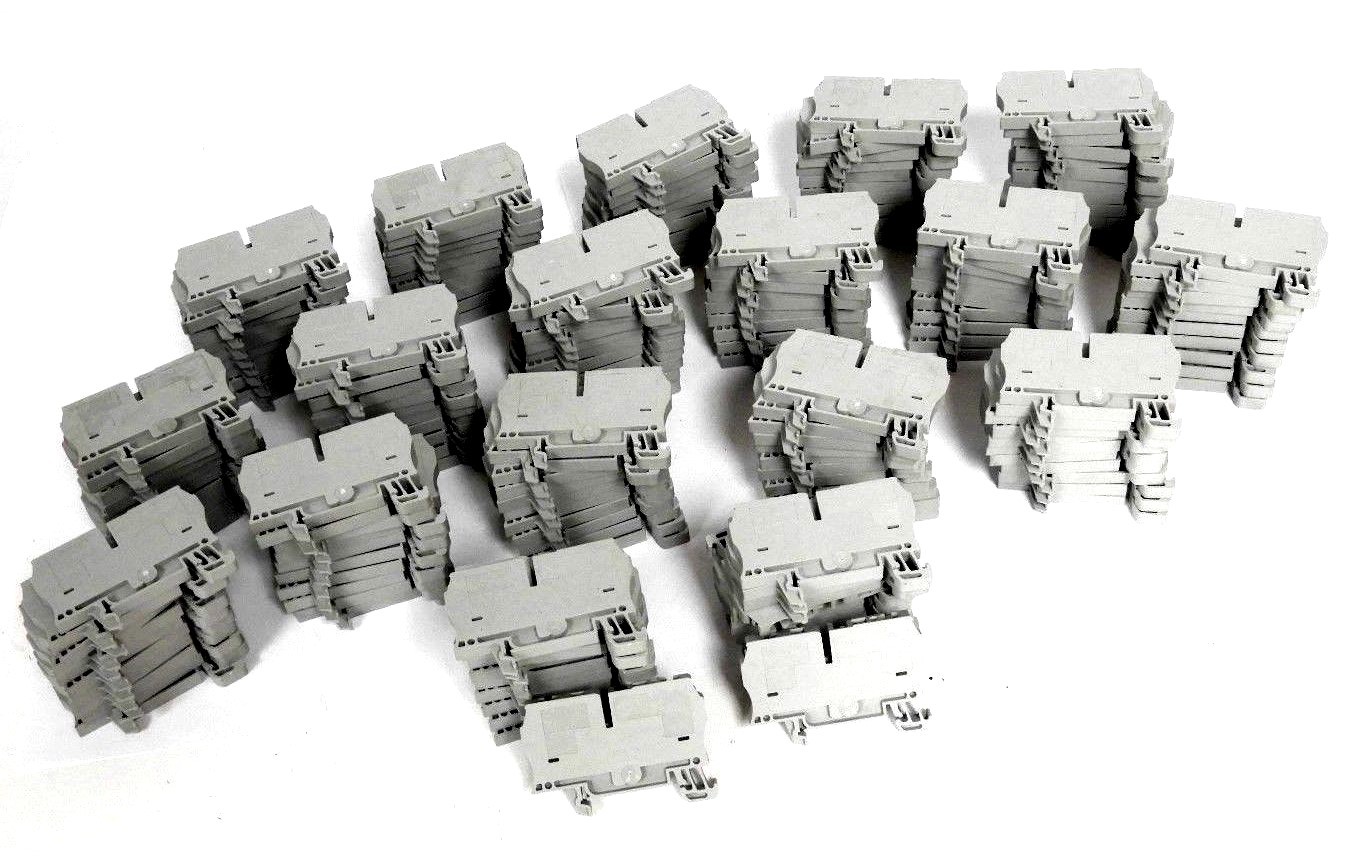 Used LOT OF 182 NEW ALLEN BRADLEY 1492-L4 TERMINAL BLOCKS 1492L4
