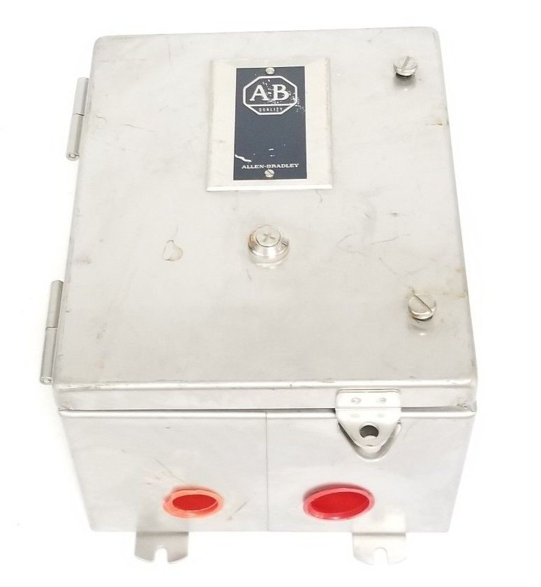 Used ALLEN BRADLEY 509-BCD MOTOR CONTROLLER SER. B W/ 509-BOD STARTER 120V/60HZ CB236