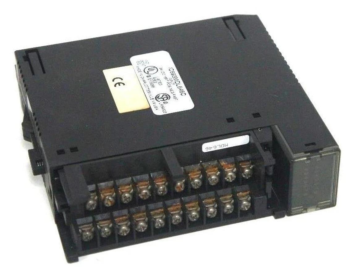 Used GE FANUC IC693MDL646C INPUT MODULE 24VDC 16PT POS/NEG FAST MISSING DOOR