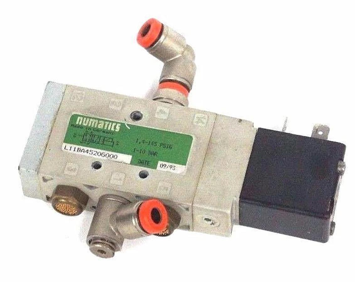Used NUMATICS L11BA4520G000 SOLENOID VALVE 4-145 PSIG, 1-10 BAR