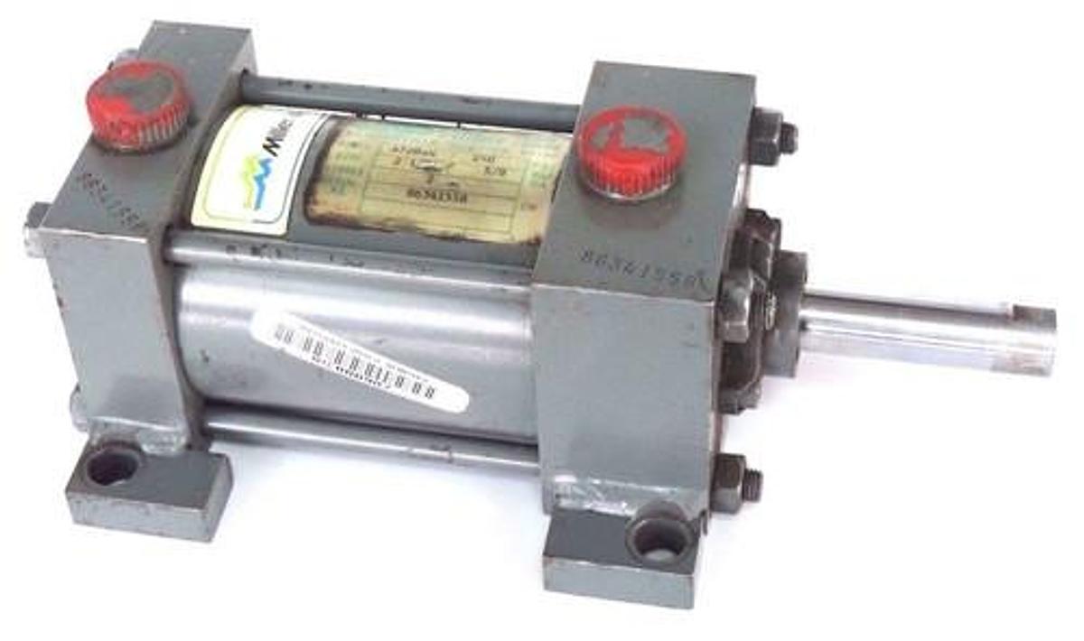Used MILLER FLUID POWER A72B4N CYLINDER 250PSI 2-1/2" BORE 2" STOKE