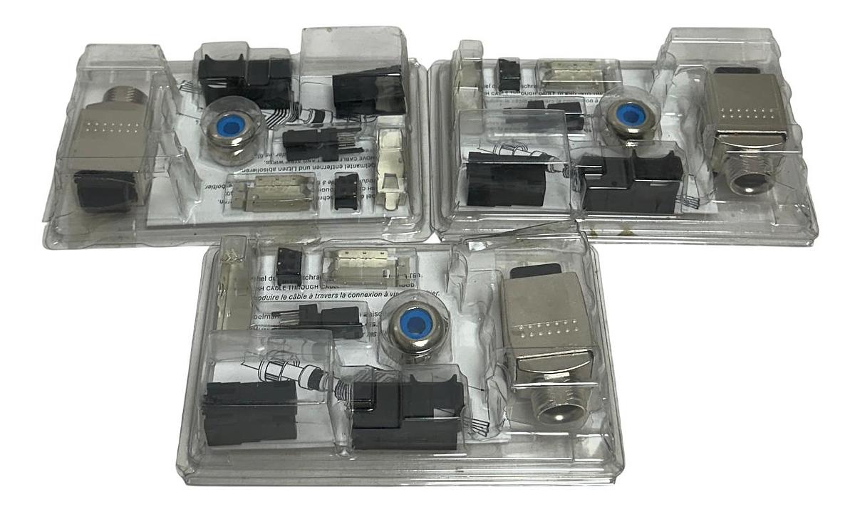 Used 3 HARTING 09352210401 Han PushPull RJ45 CONNECTORS OEM IP65 / IP67 NSMP