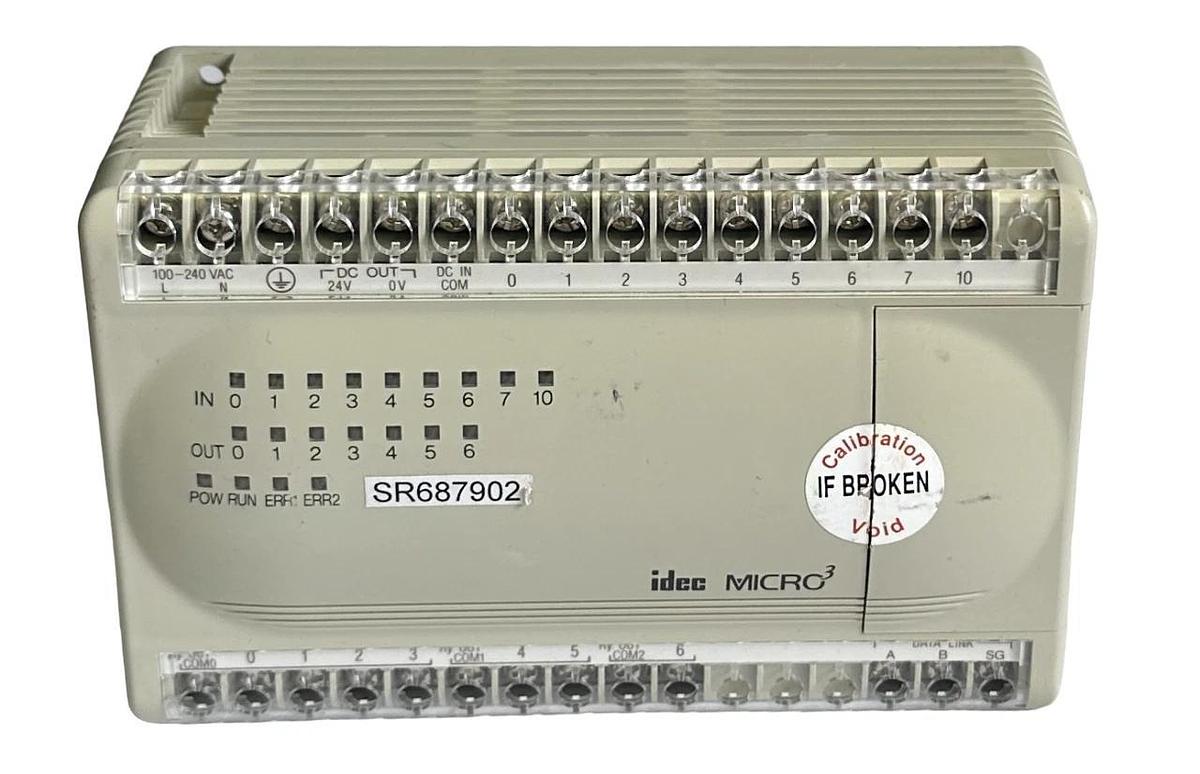 Used IDEC FC2A-C16A1 / FC2AC16A1 MICRO3 PLC CONTROLLER 100-240VAC 50/60Hz 30VA