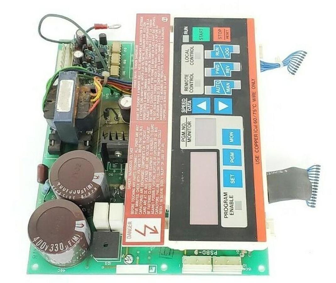 Used BALDOR RELIANCE MD-B3011G PC BOARD W/ KEYPAD PSBD-9