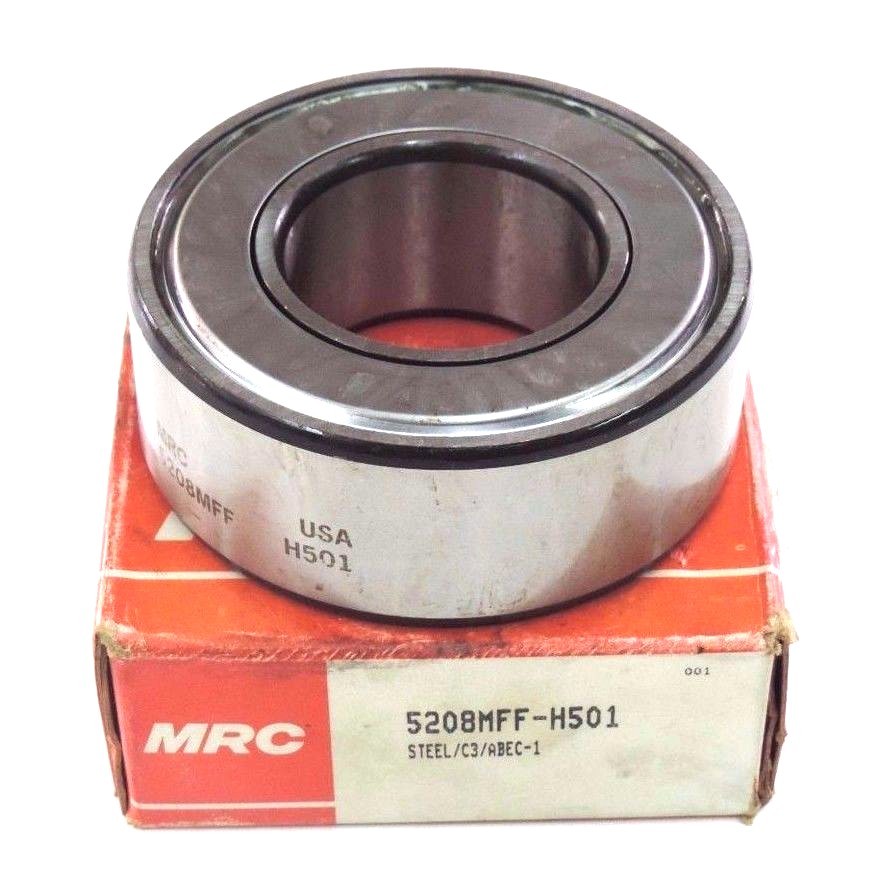 Used NIB MRC 5208MFF-H501 DOUBLE ROW BEARING STEEL/C3/ABEC-1, 76.21X17.69X37.12MM