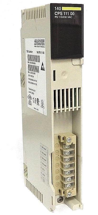 Used SCHNEIDER MODICON 140-CPS-111-00 AS PS 115/230V 3A MODULE 140CPS11100