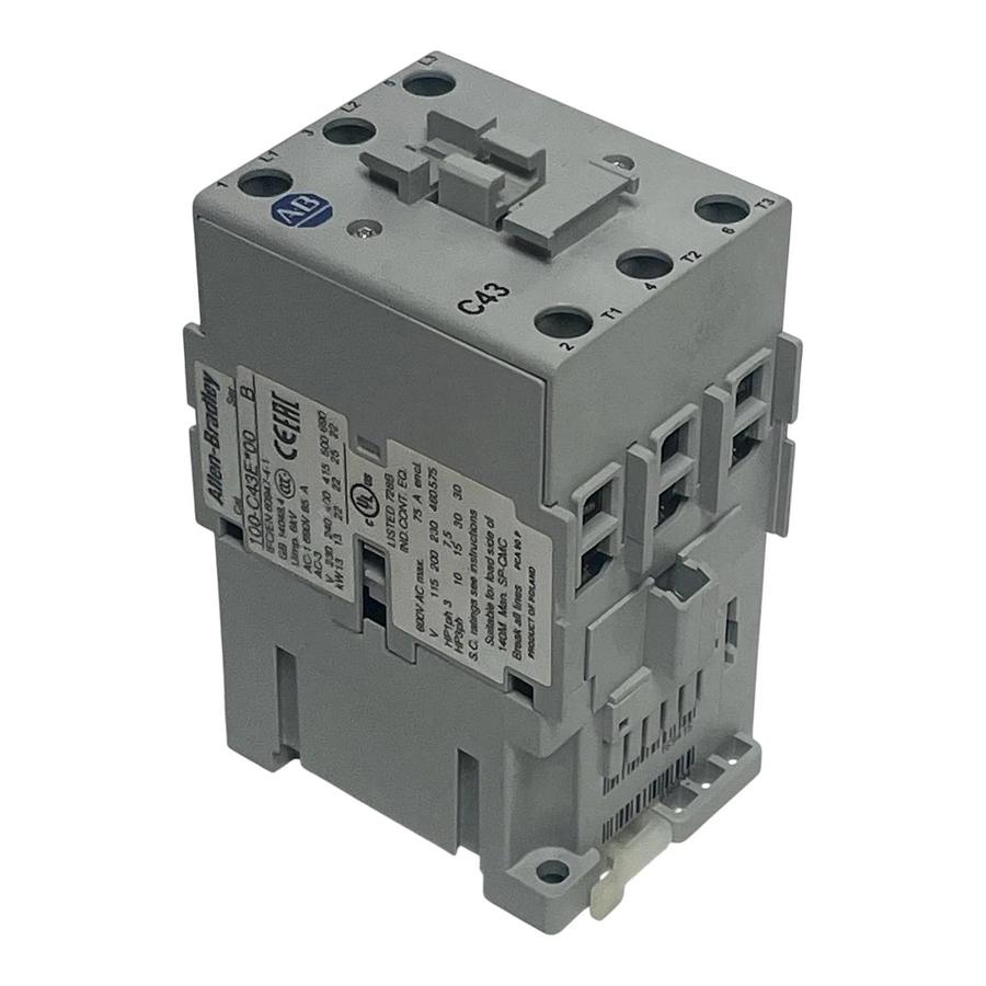 Allen-Bradley 100-C43E*00 Ser B Contactor 3-Pole 43A 24V DC 100C43E00
