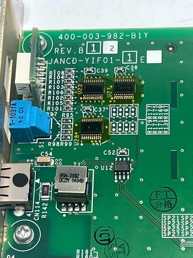 Used Yaskawa JANCD-YIF01-1E Rev. B12 Interface Control Board Motoman DX100 DX200 USPI