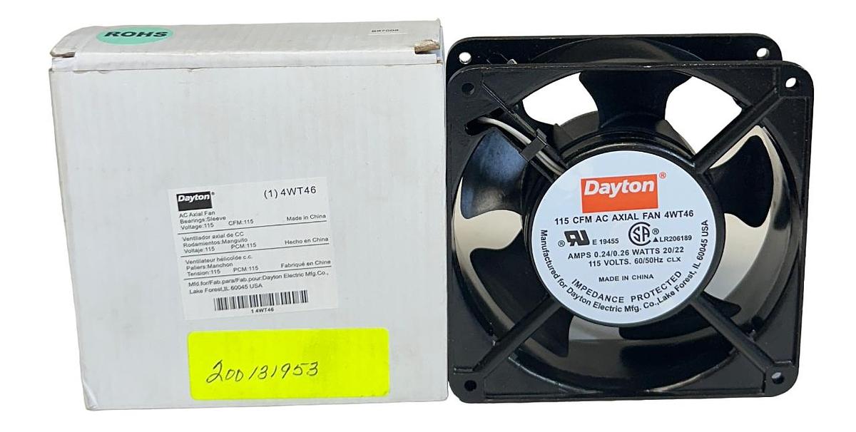 Used DAYTON 4WT46 AC AXIAL FAN 115VAC 115CFM NSMP