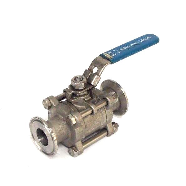 Used NEW ROBERT JAMES 1''-316 BALL VALVE 1000 WOG, 8A03, 1" FLANGE ENDS