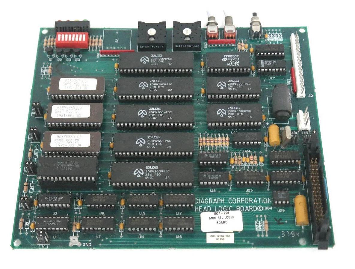 Used DIAGRAPH 1901-298 MESSAGE SELECT LOGIC BOARD 1901298