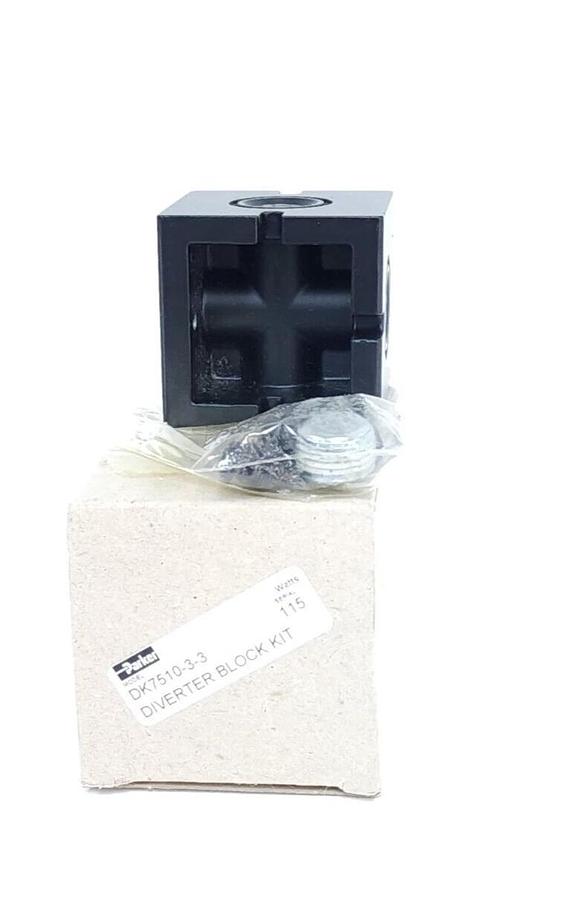 Used NIB PARKER DK7510-3-3 DIVERTER BLOCK KIT DK751033