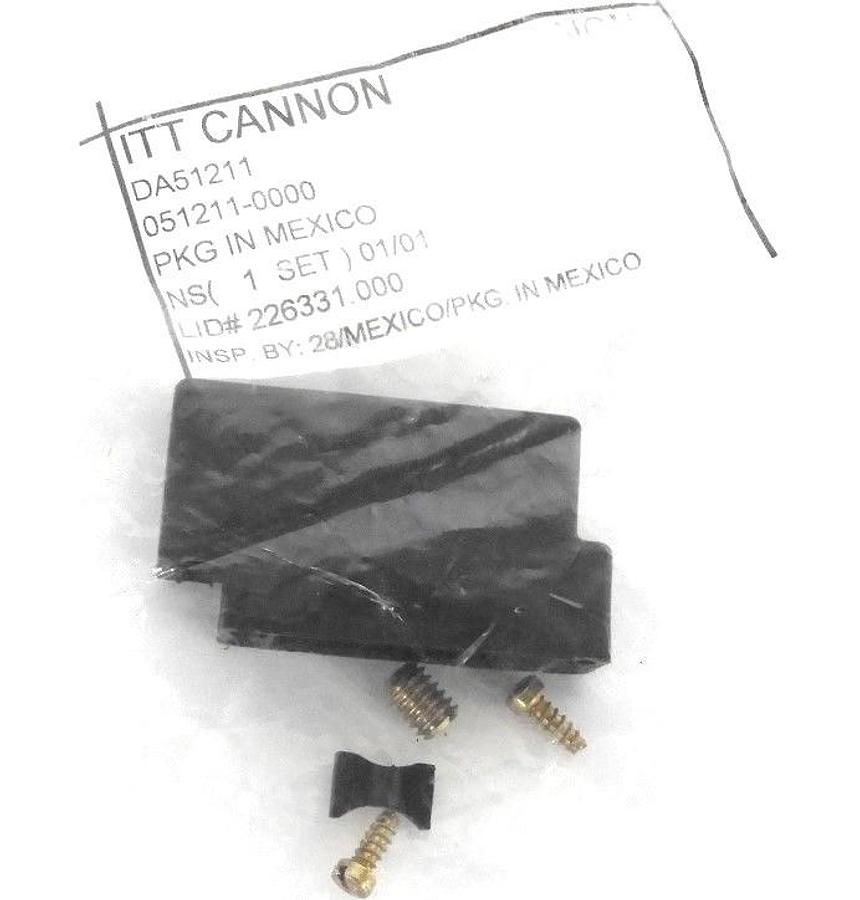 LOT OF 16 NEW ITT CANNON 051211-0000 CONNECTORS D-SUB BACKSHELL SIZE DA51211