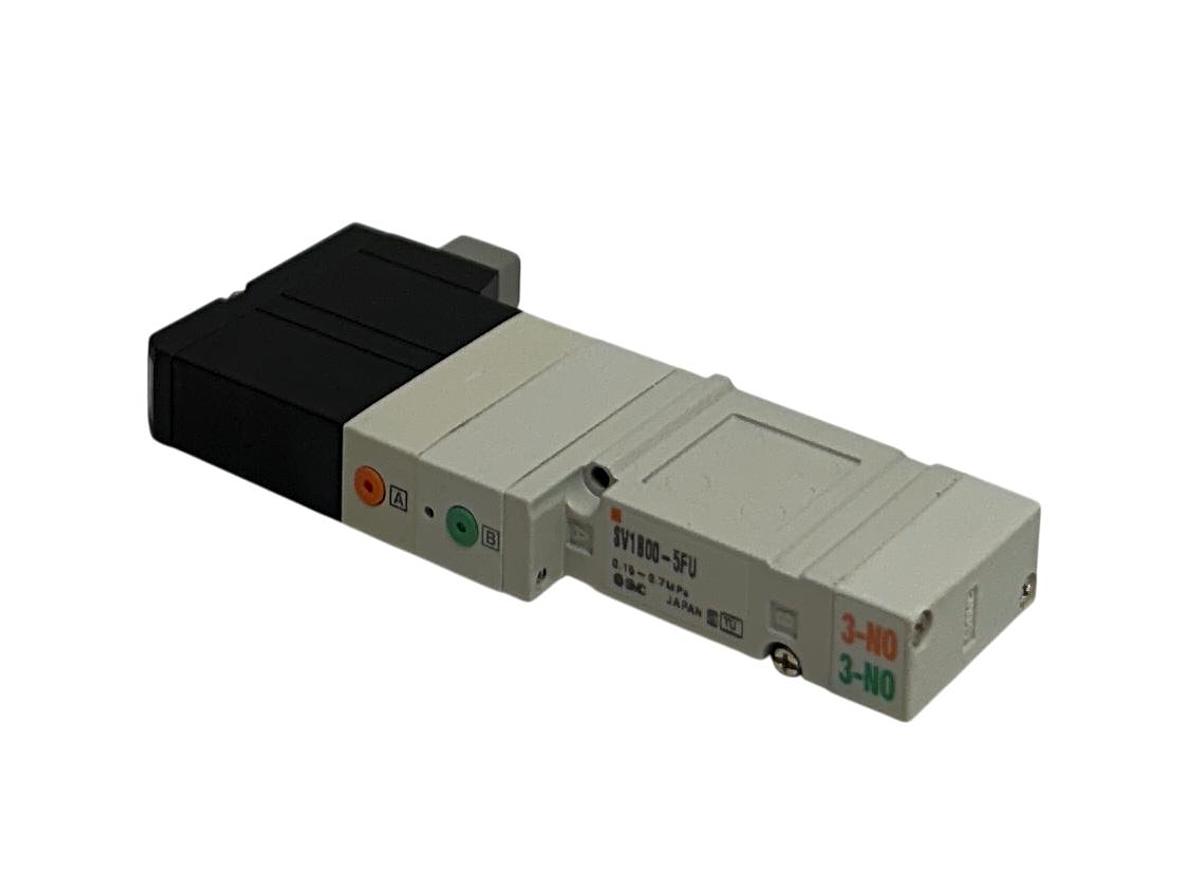 Used SMC SV1B00-5FU / SV1B005FU SOLENOID VALVE 5-PORT SV1000 SERIES 0.15-0.7MPa NSNP