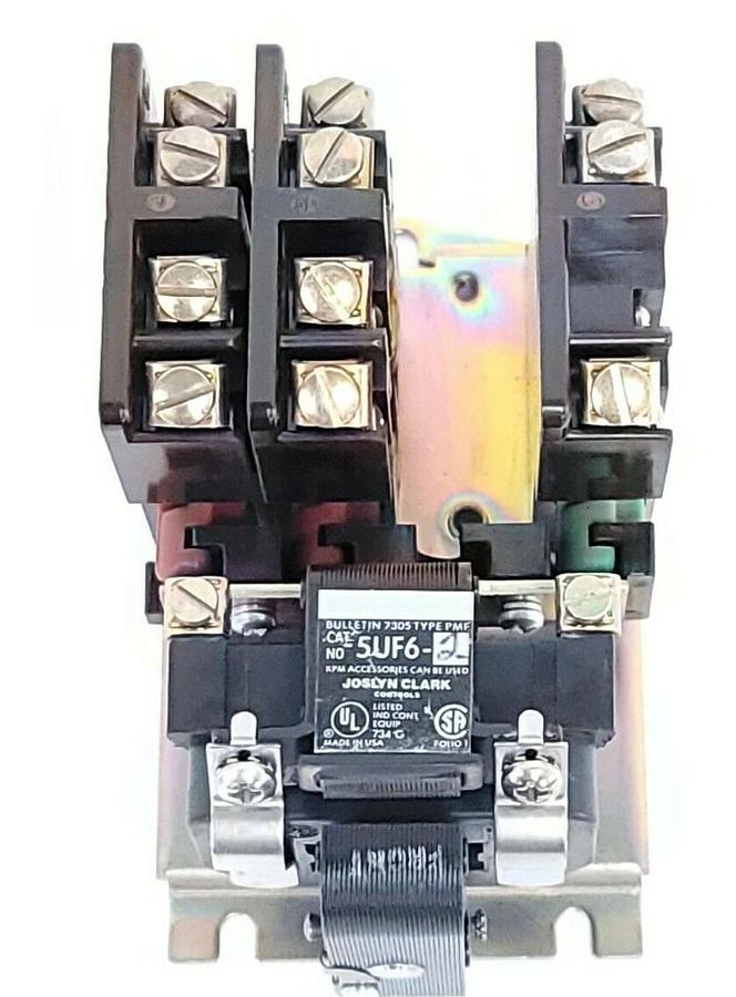 Used NEW JOSLYN CLARK 5UF6-2-72 AC RELAY BULLETIN 7305 TYPE PMF 110/120V COIL 5UF6-2