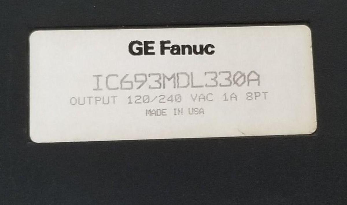 Used GE FANUC IC693MDL330A OUTPUT MODULE MISSING TERMINAL STRIP IC693MDL330