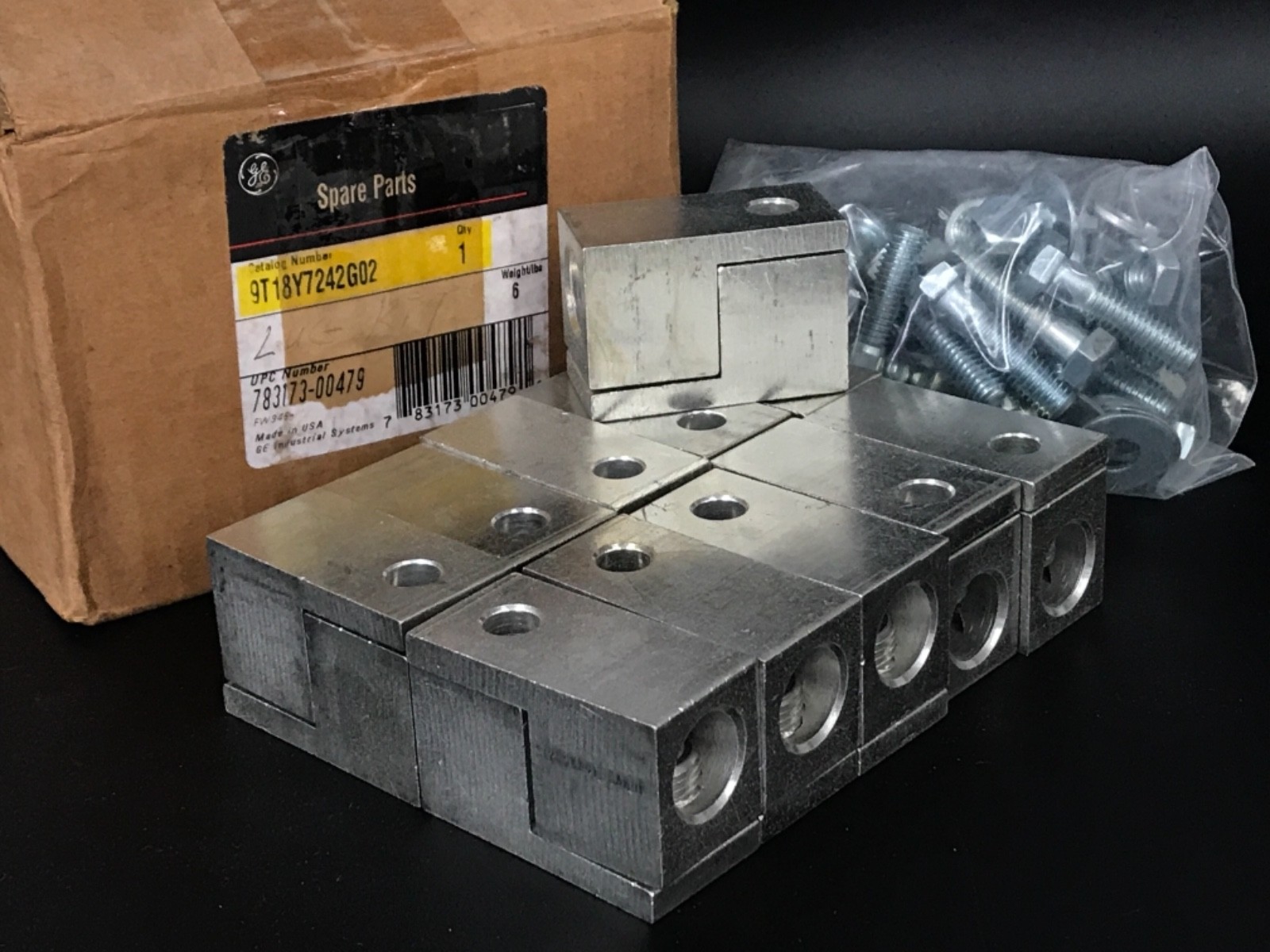 Used NIB GENERAL ELECTRIC 9T18Y7242G02 TRANSFORMER 3 PHASE, 225 KVA LUG KIT