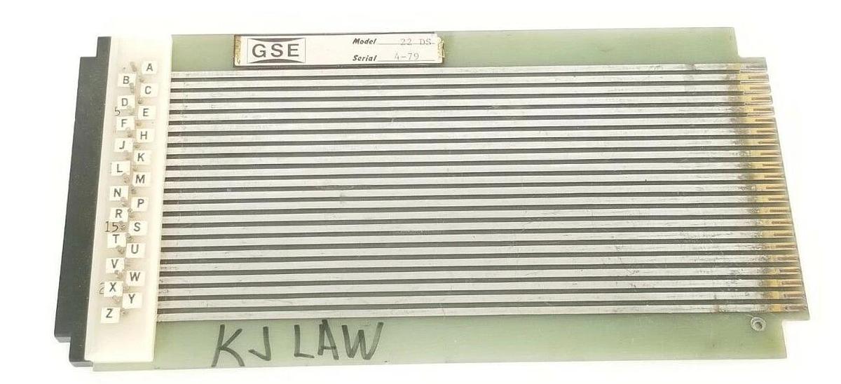 Used GSE MODEL 22 DS EXTENDER BOARD 22DS
