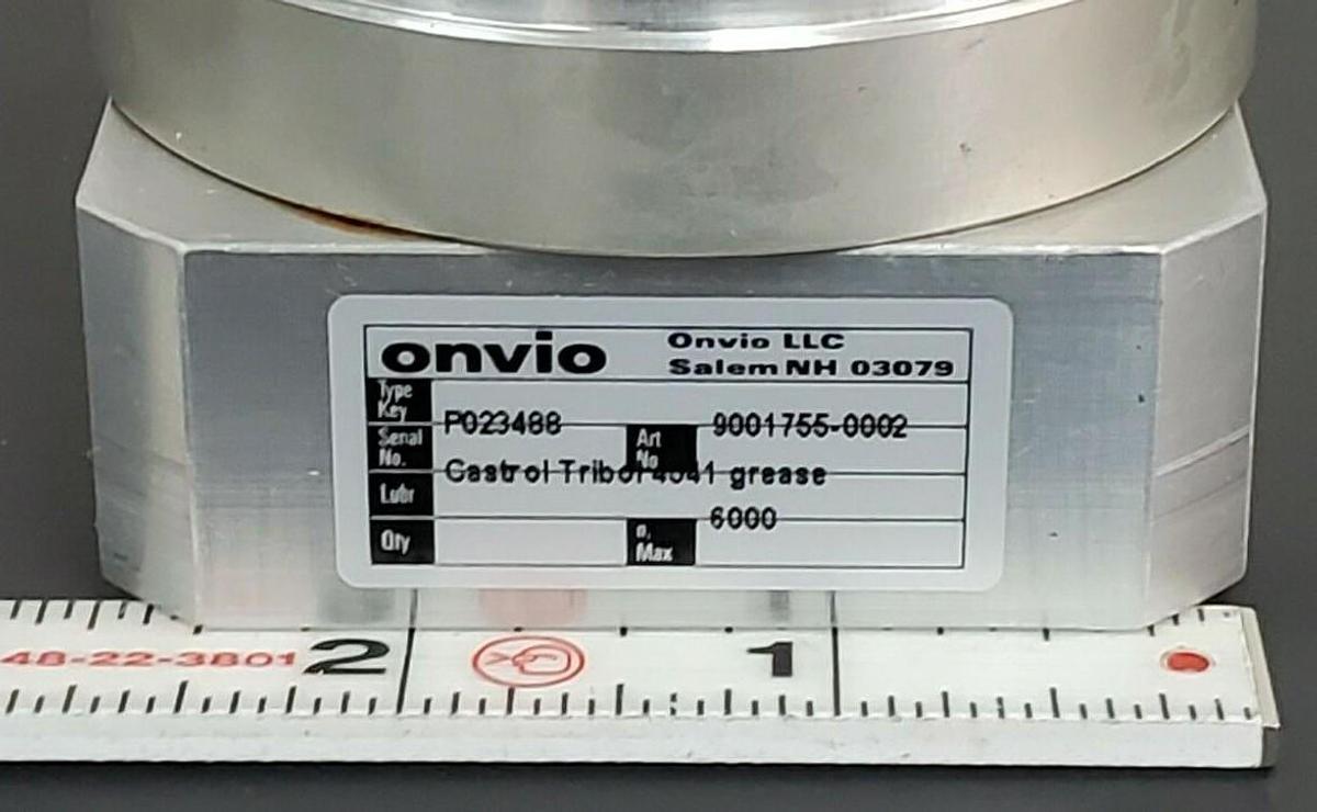 Used ONVIO LLC P023488 GEAR HEAD ART NO. 9001755-0002, N MAX. 6000