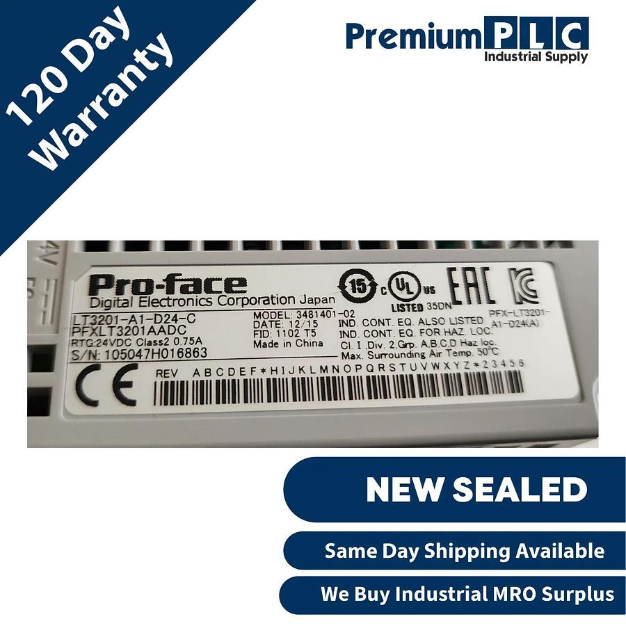 Used Pro-Face LT3201-A1-D24-C | PFXLT3201AADC 3.8" HMI Touch Panel 24V LT-3201A NSFS