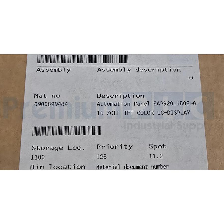 KRONES iPanel B&R 5AP920.1505-K16 5P90:KRONES-01 15" TFT DISPLAY 0900899484 NSFS