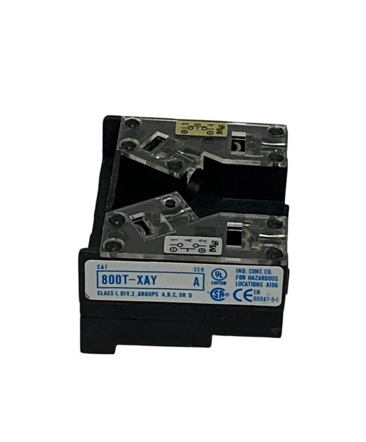 ALLEN BRADLEY 800T-XAY /A BULLETIN 800T STACKABLE CONTACT BLOCK AC/DC NSMP