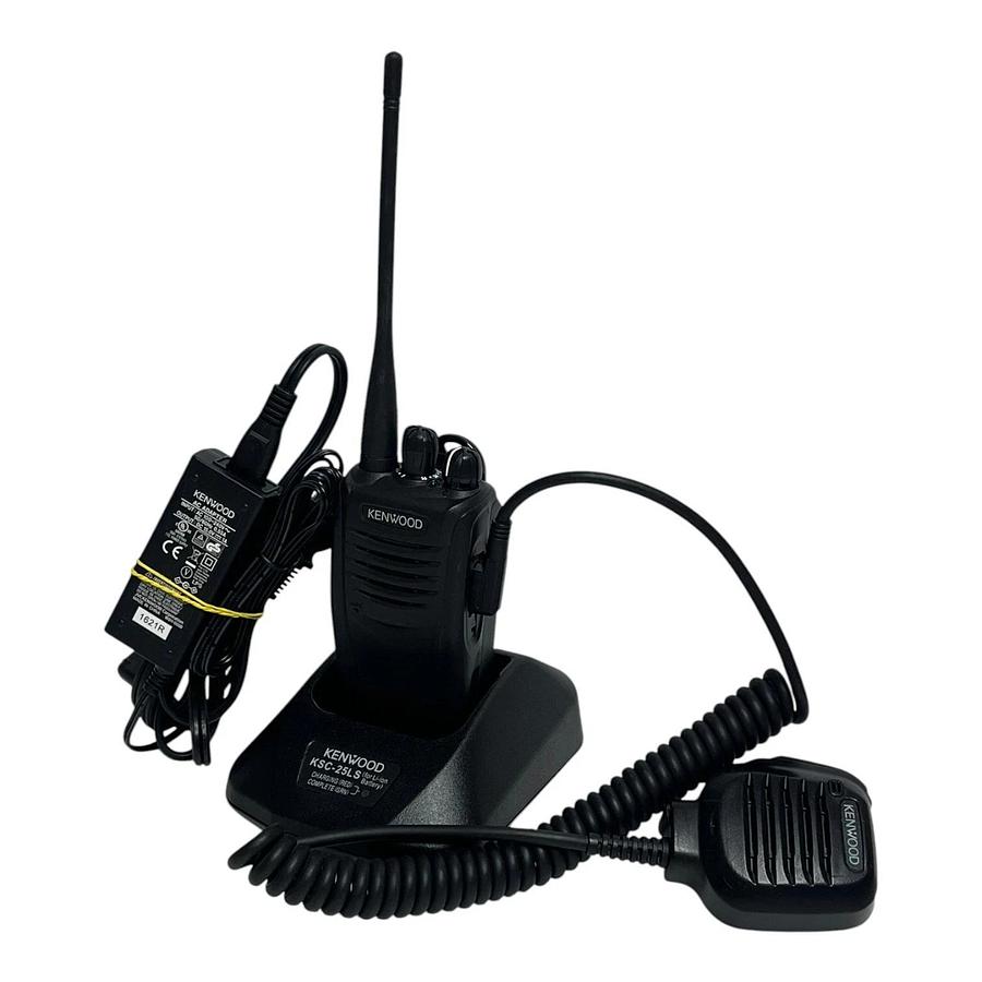 Used Kenwood TK-3360-K Radio KSC-25LS Charger KMC-45D Mic Midport MKNB26 Set 3