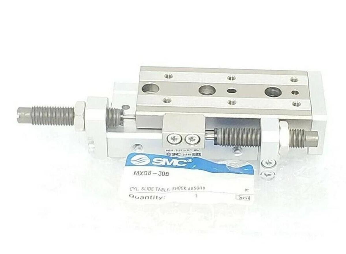 NEW SMC MXQ8-30B CYLINDER TABLE SLIDE SHOCK ABSORB MXQ830B